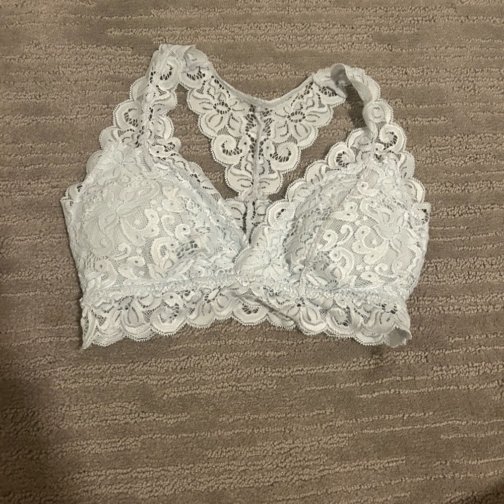 Light blue lace bralette